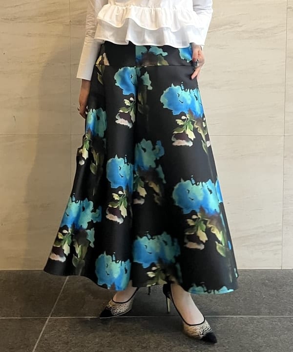 まるみ　リブパンツセット 店舗在庫 - セットアップ対応 / トロミタックワイドストレート