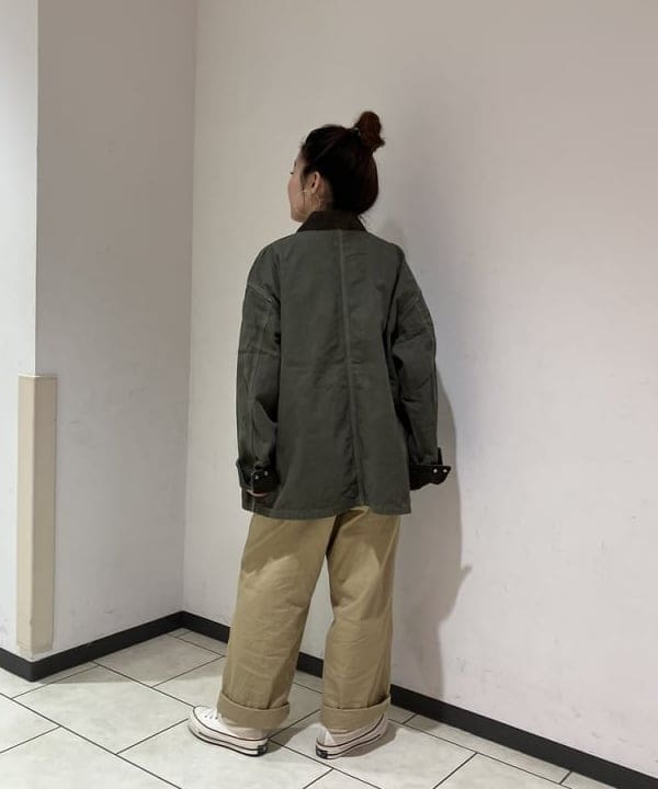 モモさんの「BEAMS WOMEN｜orSlow / RELAX FIT OXFORD COVERALL」を使ったコーディネート