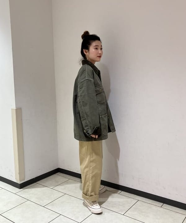 モモさんの「BEAMS WOMEN｜orSlow / RELAX FIT OXFORD COVERALL」を使ったコーディネート