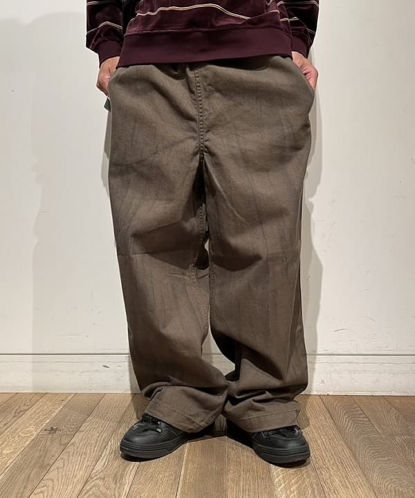 BANさんの「BEAMS WOMEN｜ワイドフィット ベロア ボーダー ポロシャツ」を使ったコーディネート