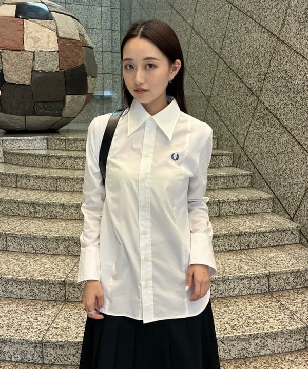 amiriさんの「BEAMS WOMEN｜【別注】FRED PERRY / Tennis Pleats Skirt」を使ったコーディネート