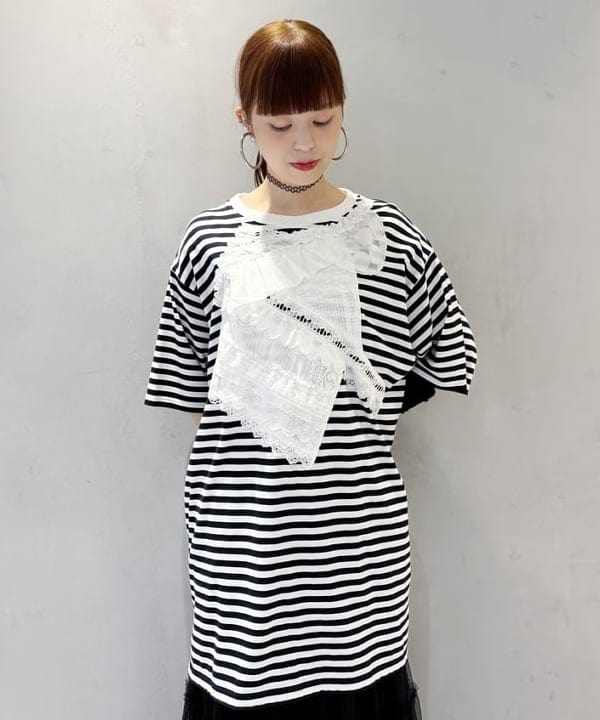 りかちょび/岸本梨佳さんの「BEAMS WOMEN｜チュール キリカエ ティアード スカート」を使ったコーディネート