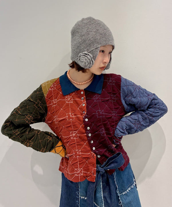 水野 萌香さんの「BEAMS WOMEN｜【別注】Casselini / フラワー ニット帽」を使ったコーディネート