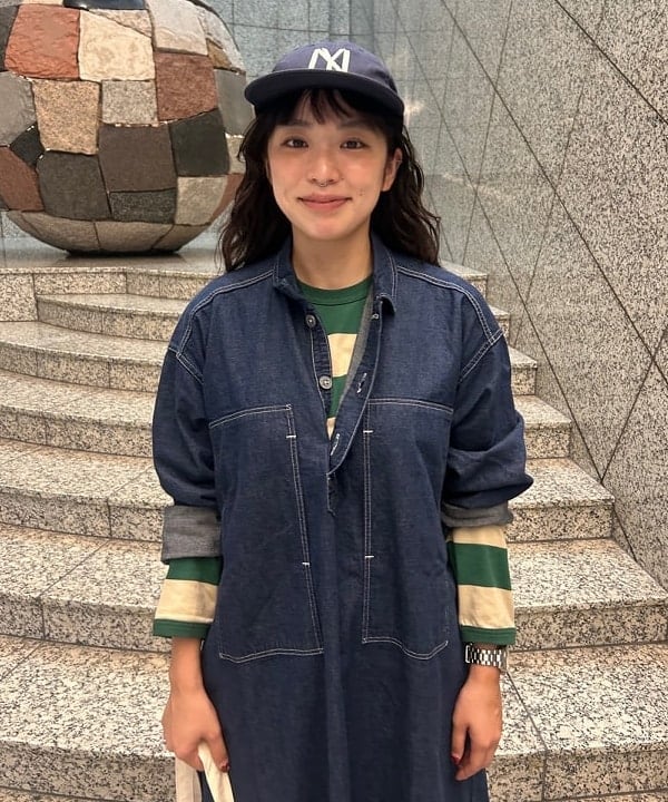 ばるたんさんの「BEAMS WOMEN｜orSlow / デニム プルオーバー ドレス」を使ったコーディネート