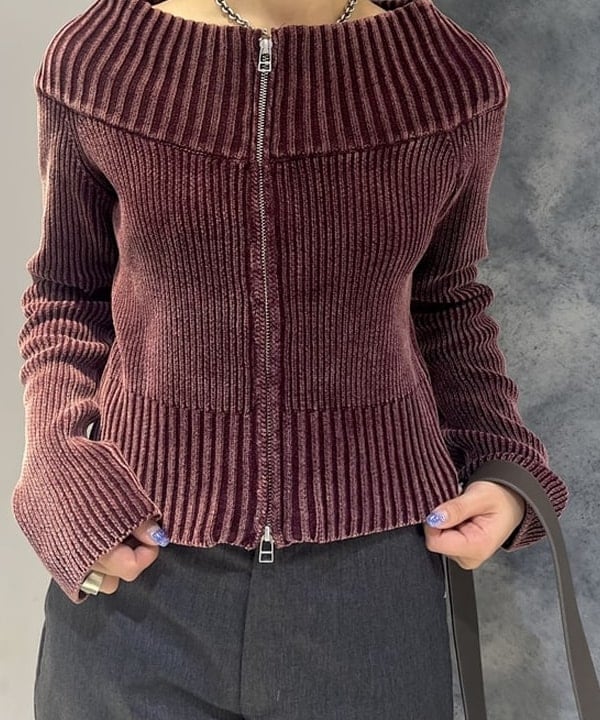 みゆうさんの「BEAMS WOMEN｜モールフェード ジップ カーディガン」を使ったコーディネート