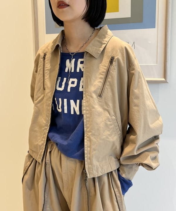 ミナミマリコさんの「BEAMS WOMEN｜maturely / コットン シルク ジッパー カーゴパンツ」を使ったコーディネート