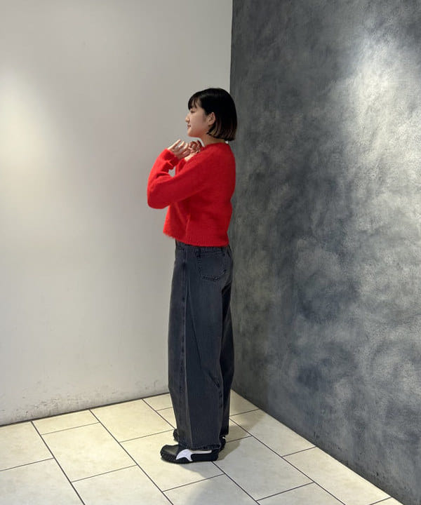 仙田 こころさんの「BEAMS WOMEN｜Gymphlex / シャギーニット カーディガン」を使ったコーディネート