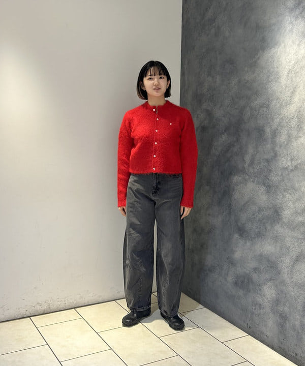 仙田 こころさんの「BEAMS WOMEN｜Gymphlex / シャギーニット カーディガン」を使ったコーディネート