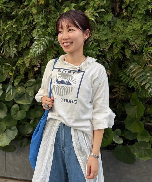 SHINAGAWAさんの「BEAMS WOMEN｜ユーロ ヴィンテージ フリル ワンピース」を使ったコーディネート