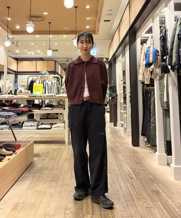 SAEさんの「BEAMS WOMEN｜【別注】FRED PERRY / Tipped Collar Cardigan」を使ったコーディネート