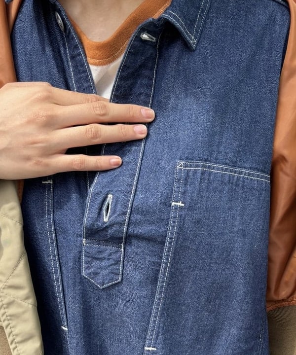 み　う　ちさんの「BEAMS WOMEN｜デタッチ スリーブ ミリタリー ブルゾン」を使ったコーディネート