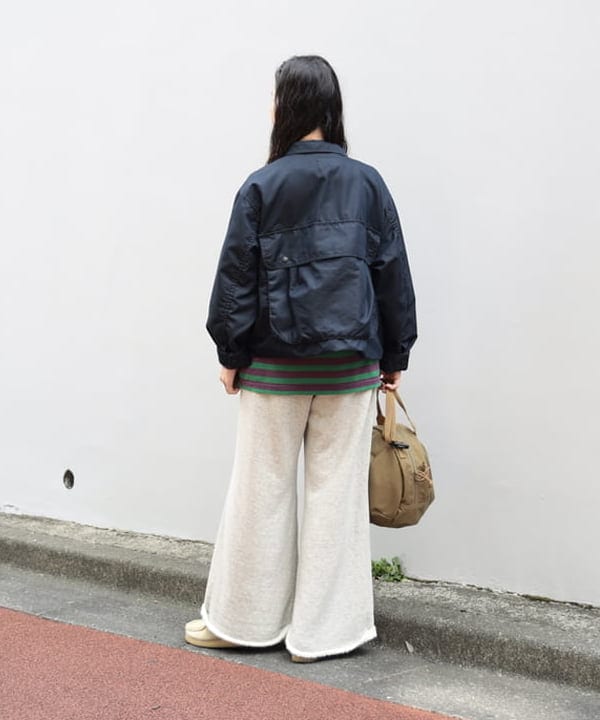 清水 彩乃さんの「BEAMS WOMEN｜シャンブレー ギャバ ショート フィッシング ジャケット」を使ったコーディネート