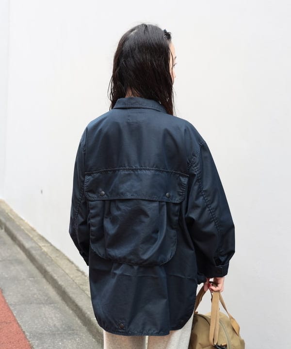 清水 彩乃さんの「BEAMS WOMEN｜シャンブレー ギャバ ショート フィッシング ジャケット」を使ったコーディネート