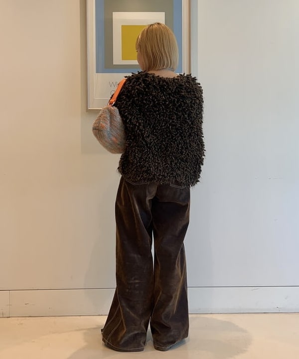 ナカノ アイさんの「BEAMS WOMEN｜ミックス ループ編み ニット ジャケット」を使ったコーディネート