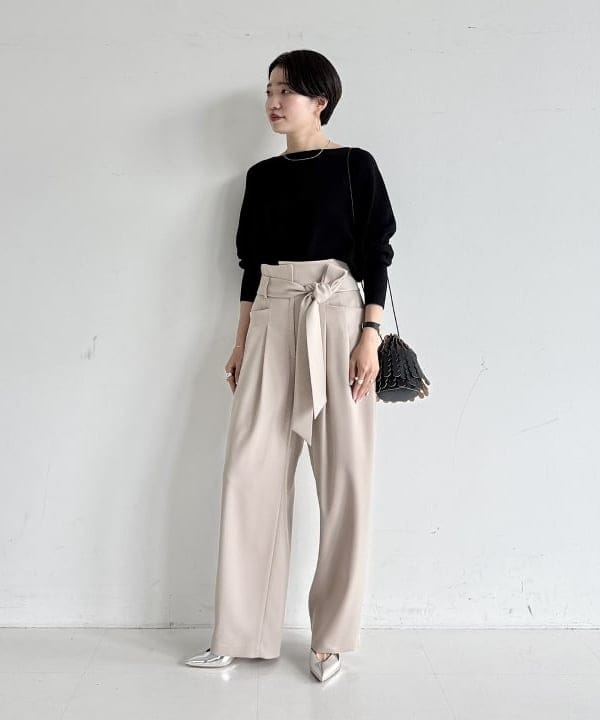 SANOさんの「BEAMS WOMEN｜ボートネック レディ ニット .M」を使ったコーディネート