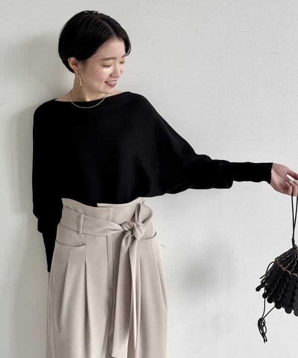 SANOさんの「BEAMS WOMEN｜ボートネック レディ ニット .M」を使ったコーディネート