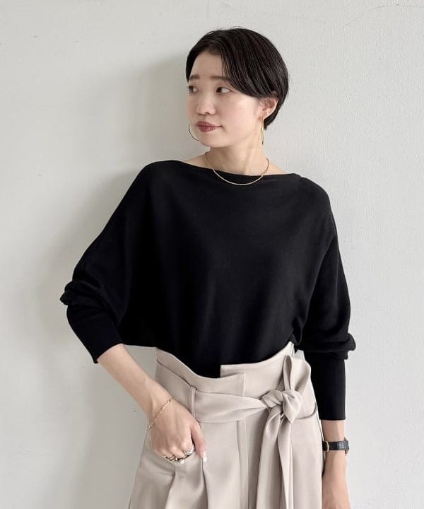 SANOさんの「BEAMS WOMEN｜ボートネック レディ ニット .M」を使ったコーディネート