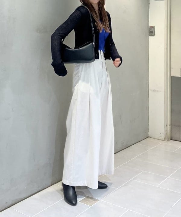 CHIHIROさんの「BEAMS WOMEN｜AK+1 / ポロカラーショート カーディガン」を使ったコーディネート