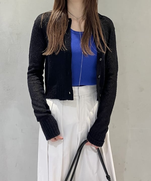 CHIHIROさんの「BEAMS WOMEN｜AK+1 / ポロカラーショート カーディガン」を使ったコーディネート