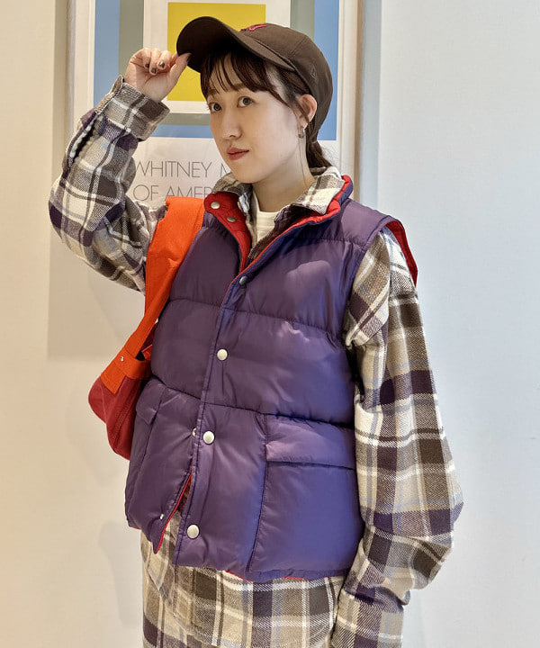 イシイ サオリさんの「BEAMS WOMEN｜ワーク チェック シャツ」を使ったコーディネート