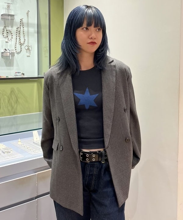 ゆいさんの「BEAMS WOMEN｜チェック オーバー ジャケット」を使ったコーディネート