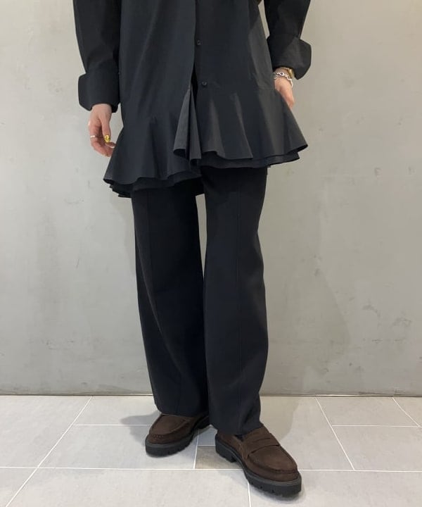 中平 あみさんの「BEAMS WOMEN｜フリルヘム シャツ ワンピース」を使ったコーディネート