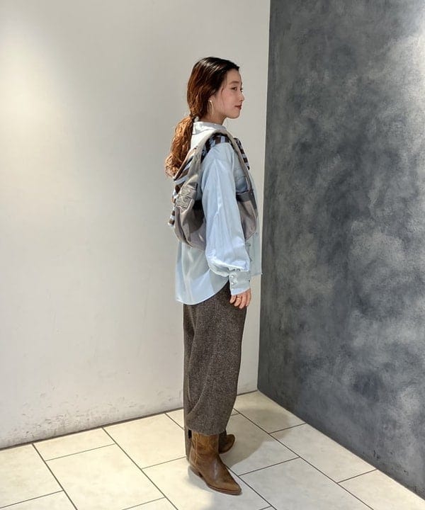 モモさんの「BEAMS WOMEN｜ベーシック ボーダー ロングスリーブ」を使ったコーディネート