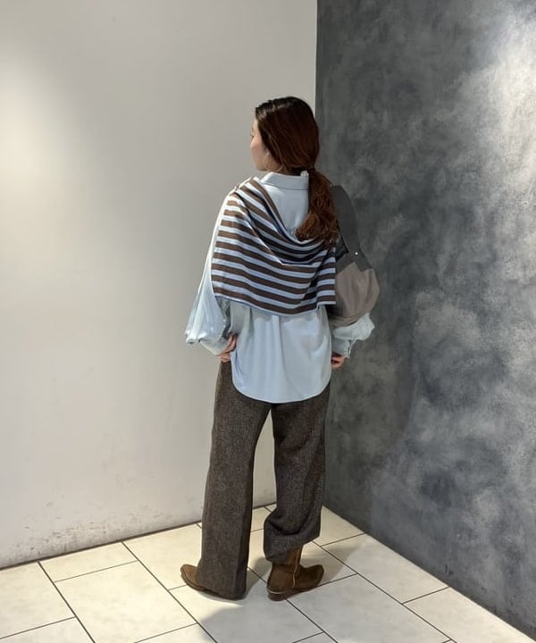 モモさんの「BEAMS WOMEN｜ベーシック ボーダー ロングスリーブ」を使ったコーディネート