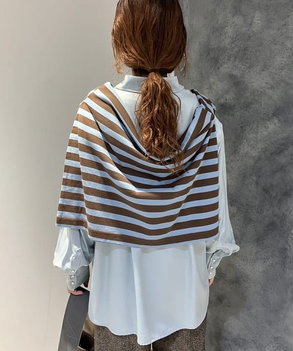 モモさんの「BEAMS WOMEN｜ベーシック ボーダー ロングスリーブ」を使ったコーディネート