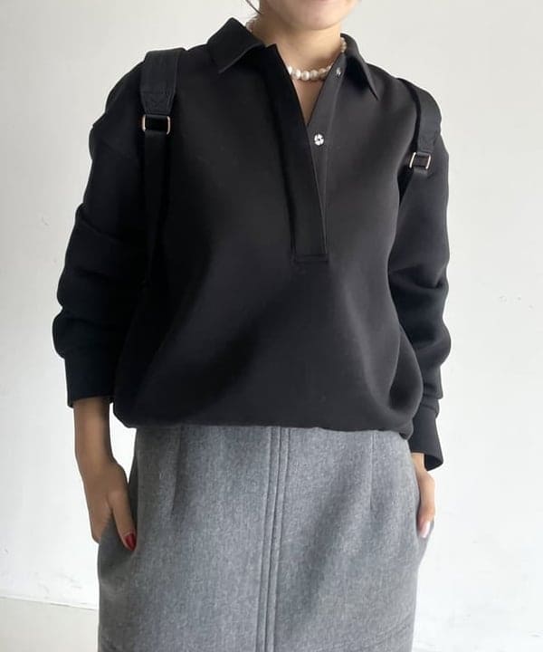 SAKAIさんの「BEAMS WOMEN｜ダンボール スキッパープルオーバー」を使ったコーディネート