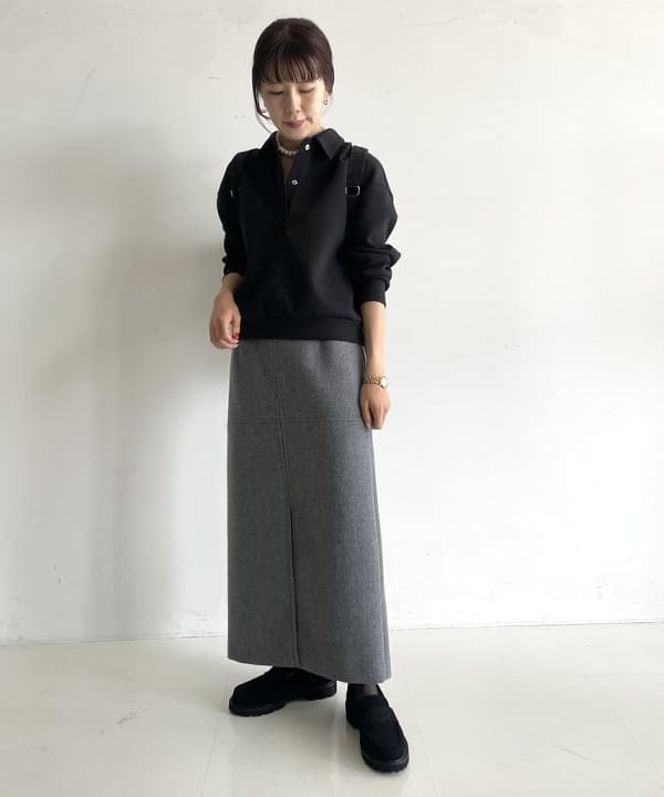 SAKAIさんの「BEAMS WOMEN｜ダンボール スキッパープルオーバー」を使ったコーディネート