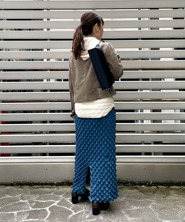 カタヤマ アヤさんの「BEAMS WOMEN｜モール ステンカラー ジャケット」を使ったコーディネート