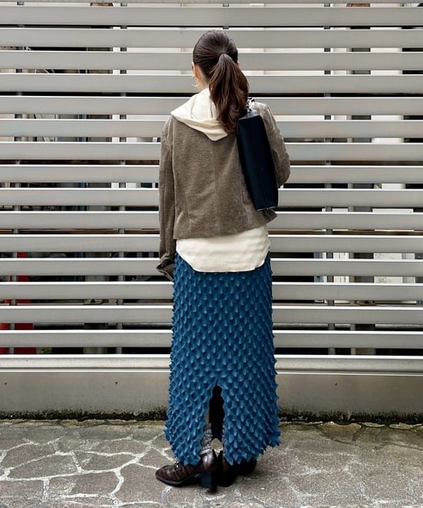 カタヤマ アヤさんの「BEAMS WOMEN｜モール ステンカラー ジャケット」を使ったコーディネート