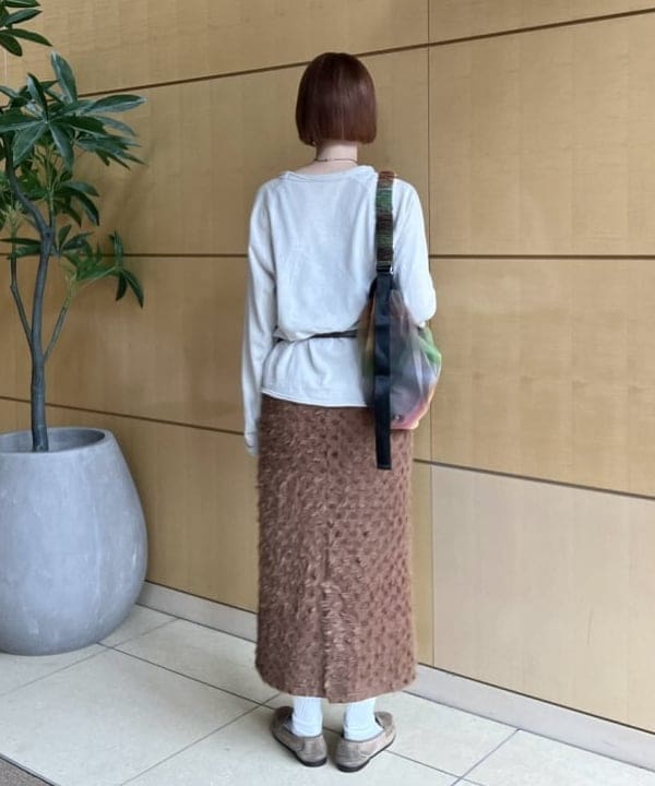 Hazukiさんの「BEAMS WOMEN｜RBS / ウエスト リブ 起毛 レース スカート」を使ったコーディネート