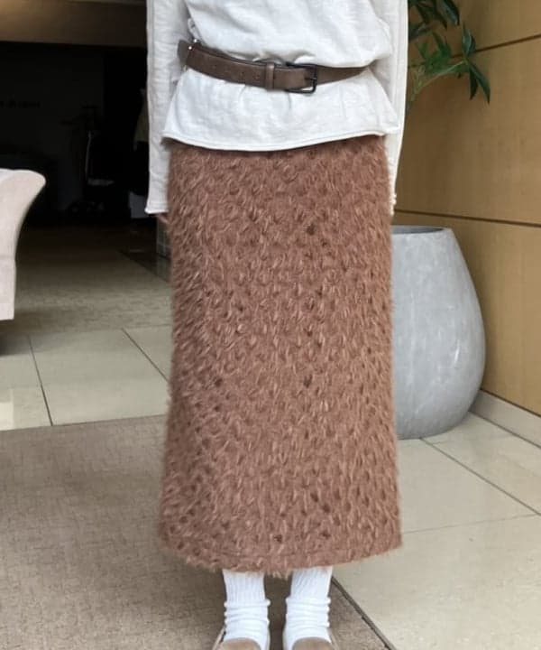 Hazukiさんの「BEAMS WOMEN｜RBS / ウエスト リブ 起毛 レース スカート」を使ったコーディネート