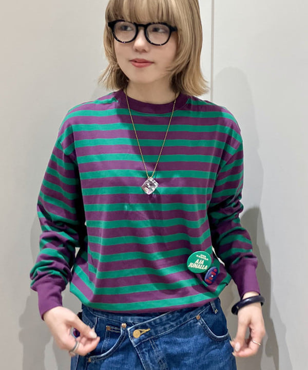 小原 もこさんの「BEAMS WOMEN｜太 ウェリントン レンズ」を使ったコーディネート