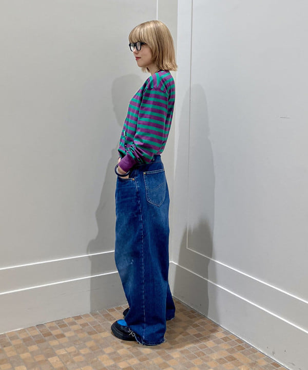 小原 もこさんの「BEAMS WOMEN｜太 ウェリントン レンズ」を使ったコーディネート