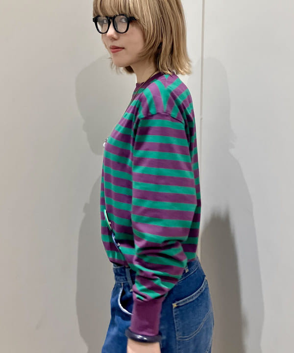 小原 もこさんの「BEAMS WOMEN｜太 ウェリントン レンズ」を使ったコーディネート