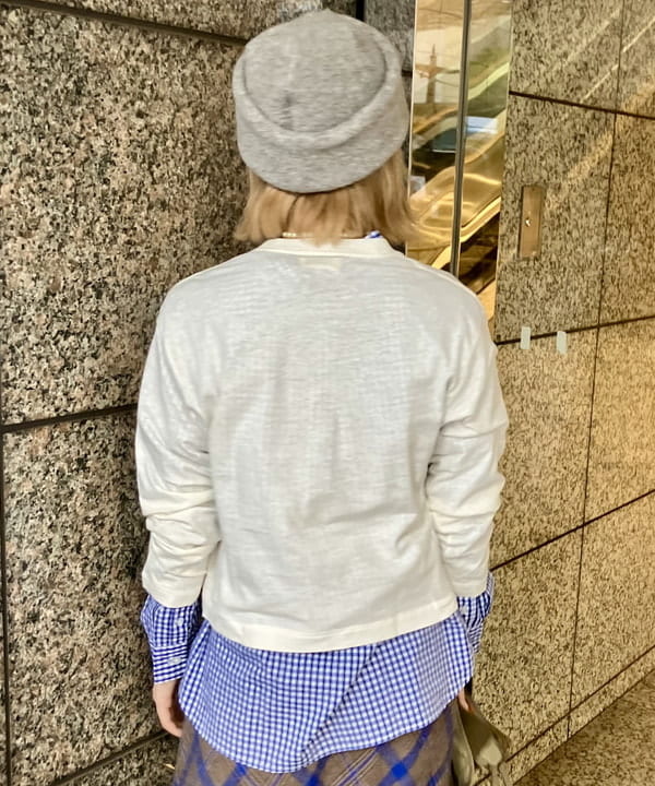 小原 もこさんの「BEAMS WOMEN｜デタッチ スリーブ ミリタリー ブルゾン」を使ったコーディネート