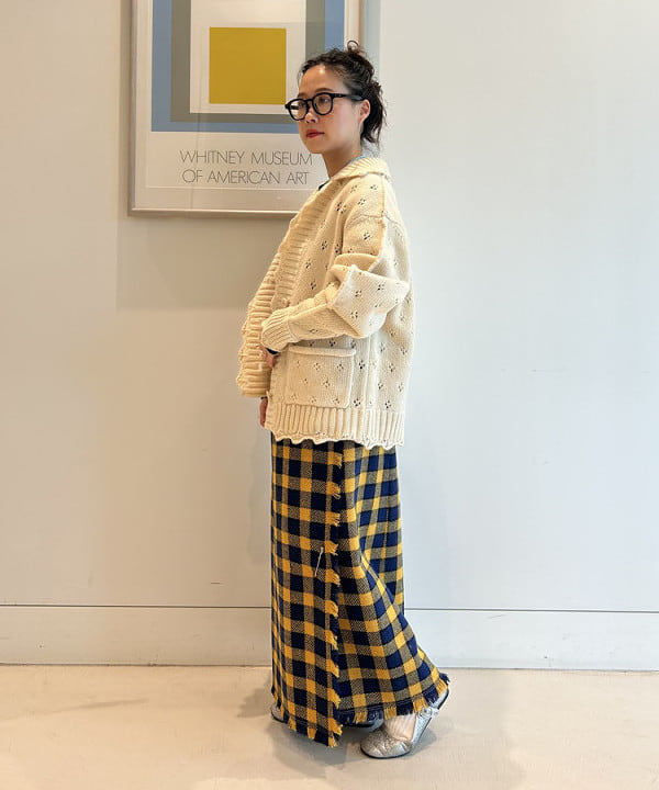 清水 彩乃さんの「BEAMS WOMEN｜太 ウェリントン レンズ」を使ったコーディネート