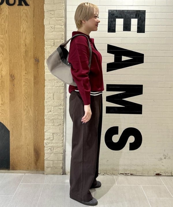 スミレさんの「BEAMS WOMEN｜【別注】LACOSTE / ニット ポロシャツ」を使ったコーディネート