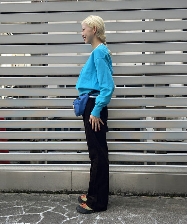 MATSUMOTO AMIさんの「BEAMS WOMEN｜BEAMS BOY / フライス 1cm ボーダー」を使ったコーディネート