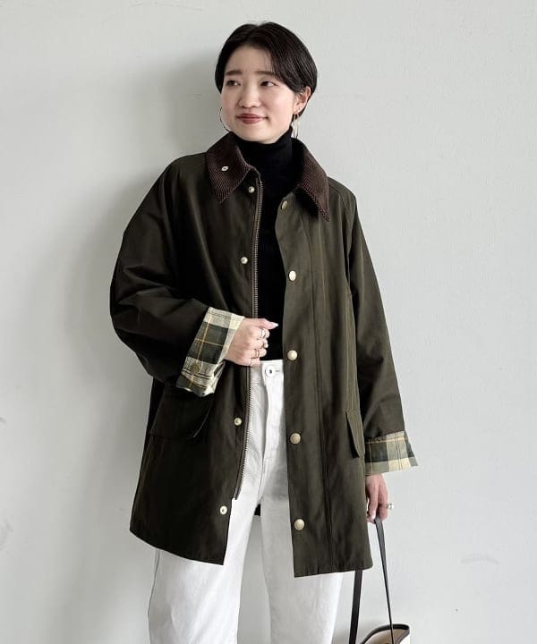 SANOさんの「BEAMS WOMEN｜【別注】Barbour / BEDALE ジャケット」を使ったコーディネート