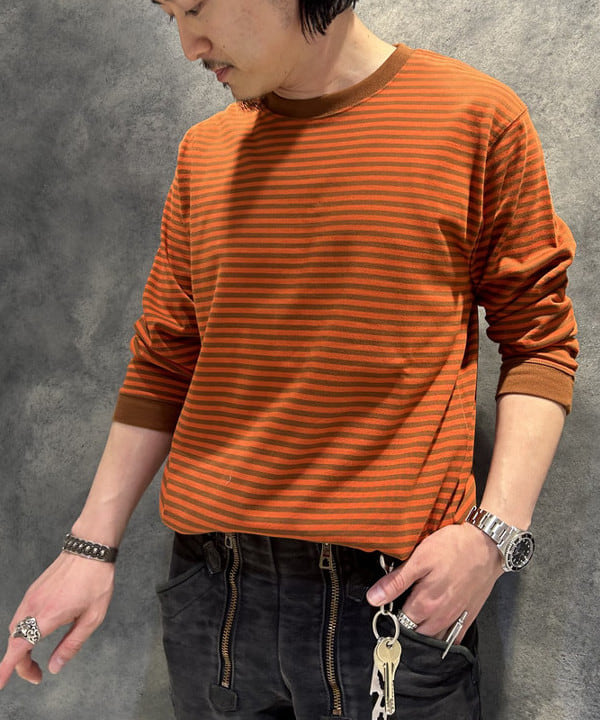 IHA(イハ)さんの「BEAMS WOMEN｜ボーダー ロングスリーブTシャツ」を使ったコーディネート