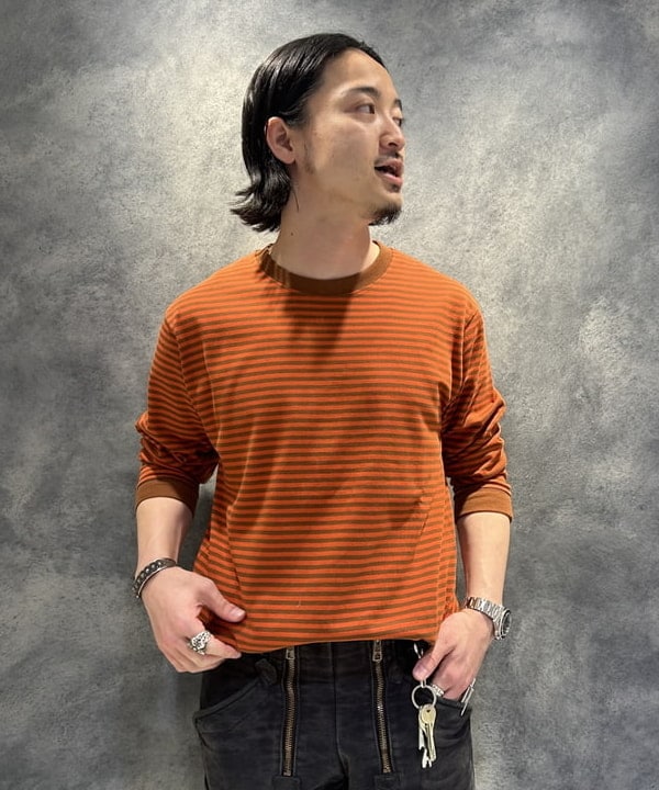 IHA(イハ)さんの「BEAMS WOMEN｜ボーダー ロングスリーブTシャツ」を使ったコーディネート