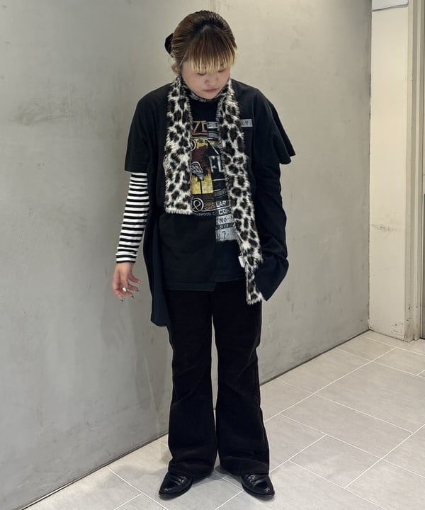 大石彩可さんの「BEAMS WOMEN｜スリム 柄 マフラー」を使ったコーディネート