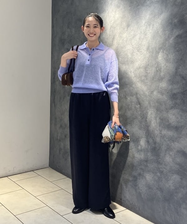 nodokaさんの「BEAMS WOMEN｜【別注】BATONER / シアー モヘヤ ポロニット」を使ったコーディネート