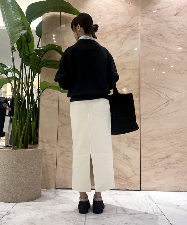 茂野 真楓さんの「BEAMS WOMEN｜BATONER / メランジ 裏毛 クルーネック トップス」を使ったコーディネート