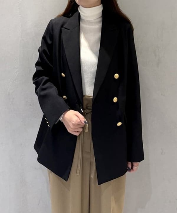 ヒライさんの「BEAMS WOMEN｜ポリエステル ウール 2ループ ワイドパンツ」を使ったコーディネート