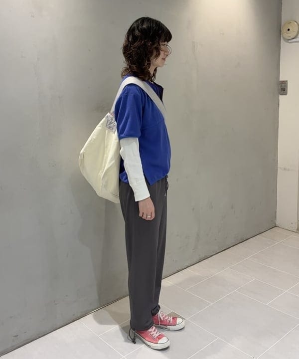 キラリさんの「BEAMS WOMEN｜フリース ハーフジップ ショートスリーブ」を使ったコーディネート